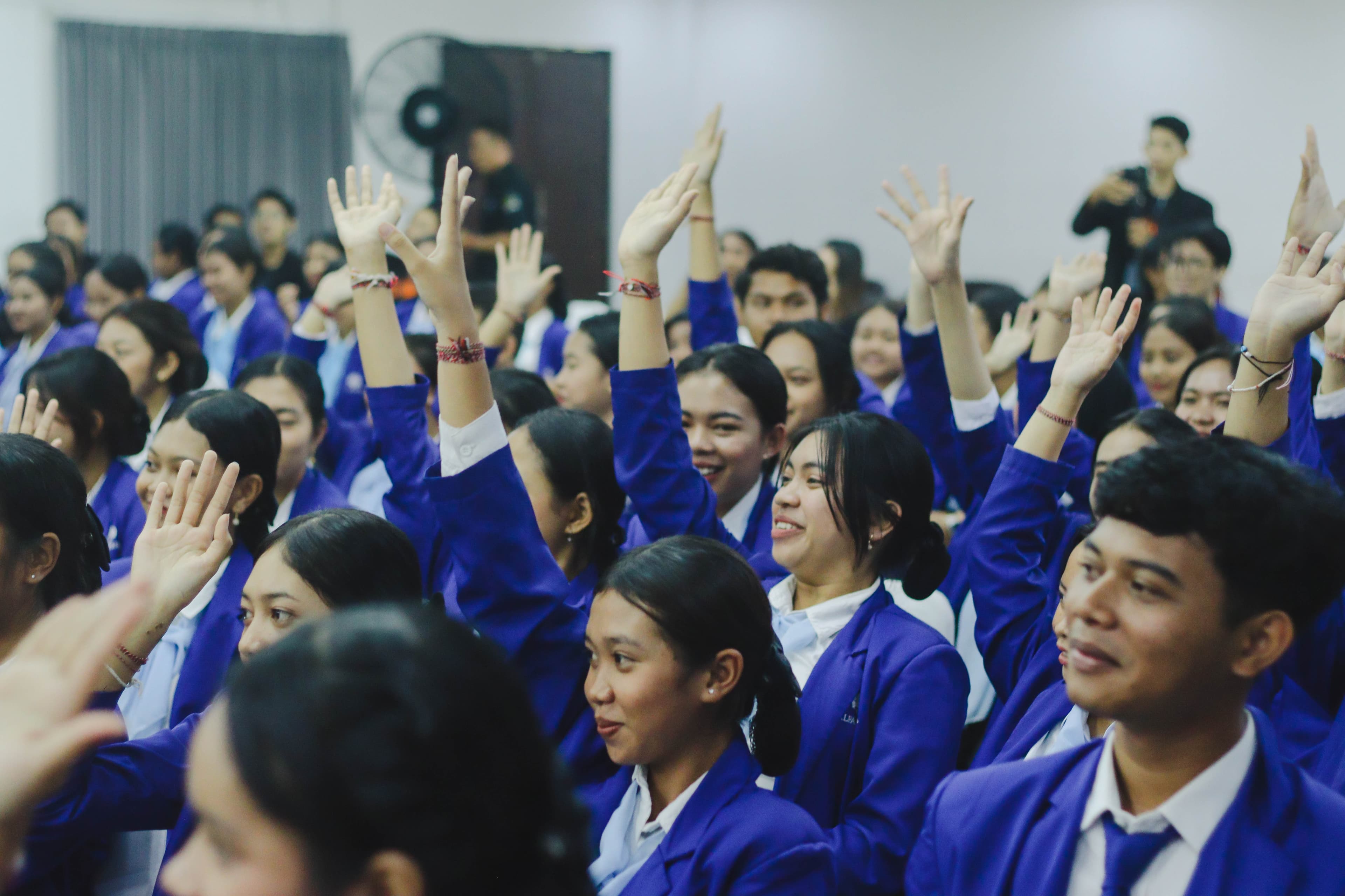 Professor teaching in a classroom